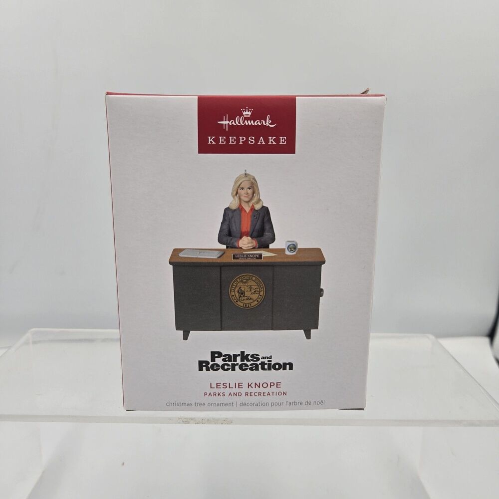 Hallmark Keepsake Magic Ornament Leslie Knope Parks & Recreation Brand New 2024